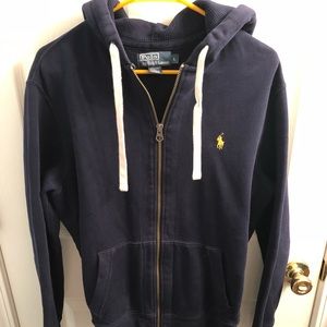 Large Navy Blue Polo Ralph Lauren Zipper Jacket